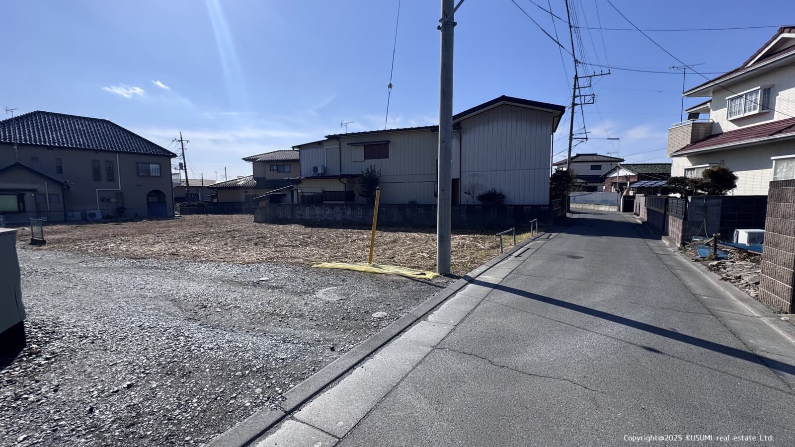 接面道路から撮影