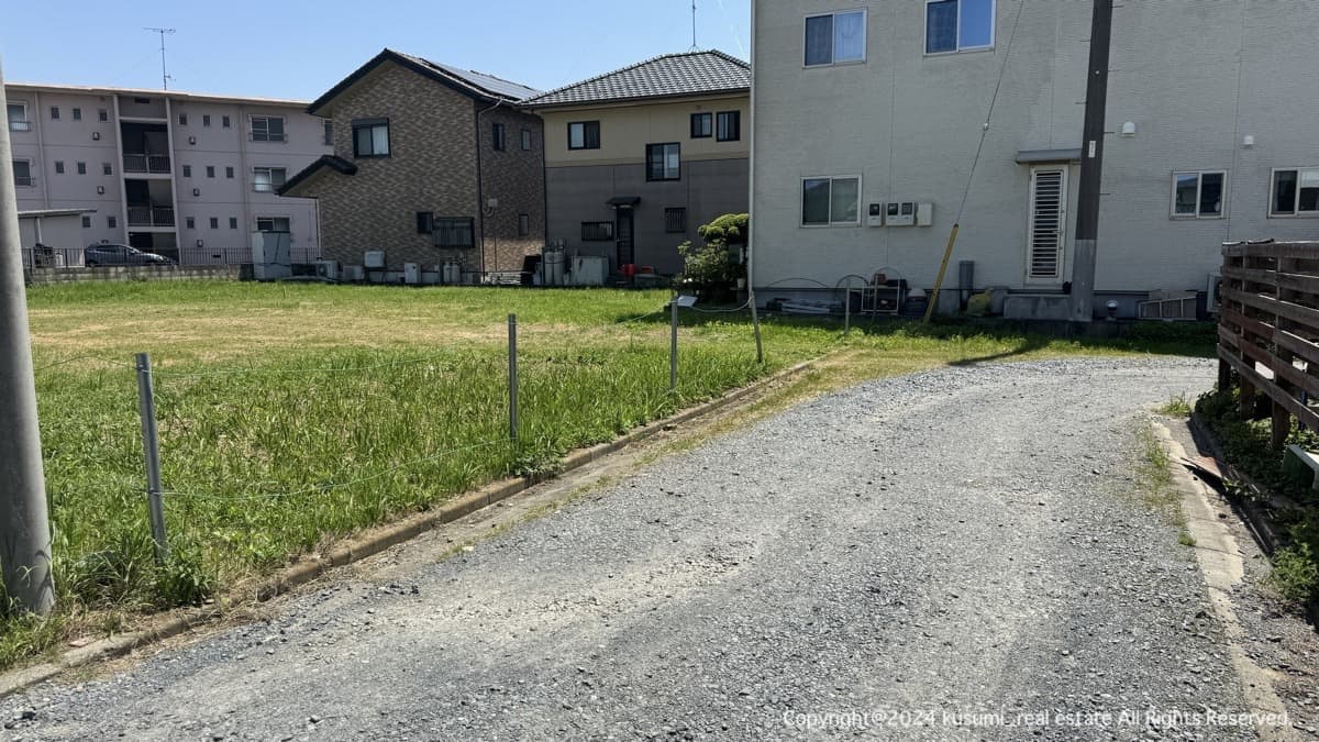 位置指定道路から敷地を撮影