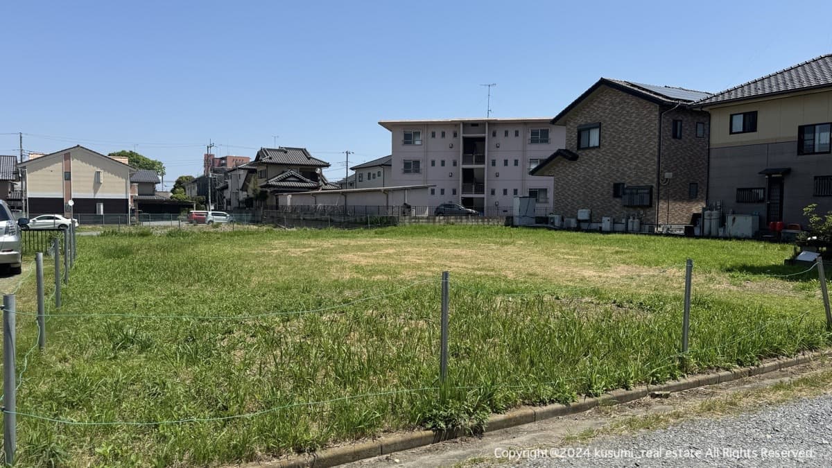 位置指定道路から敷地を撮影